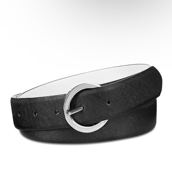 Steve Madden Accessories - STEVE MADDEN Saffiano Reversible Belt Black - NWOT